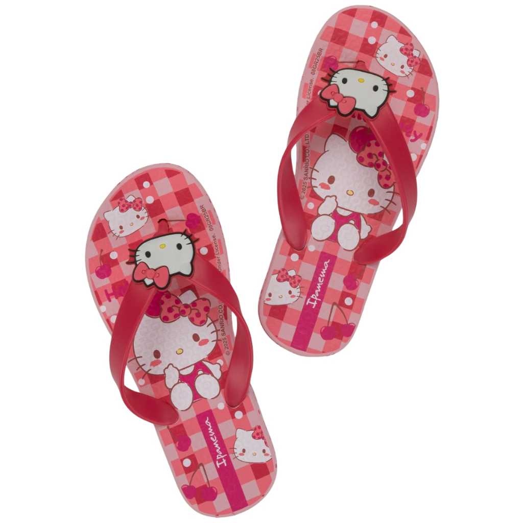 Detalhes do Chinelo Infantil Menina Hello Kitty Ipanema De Dedo Sandalia