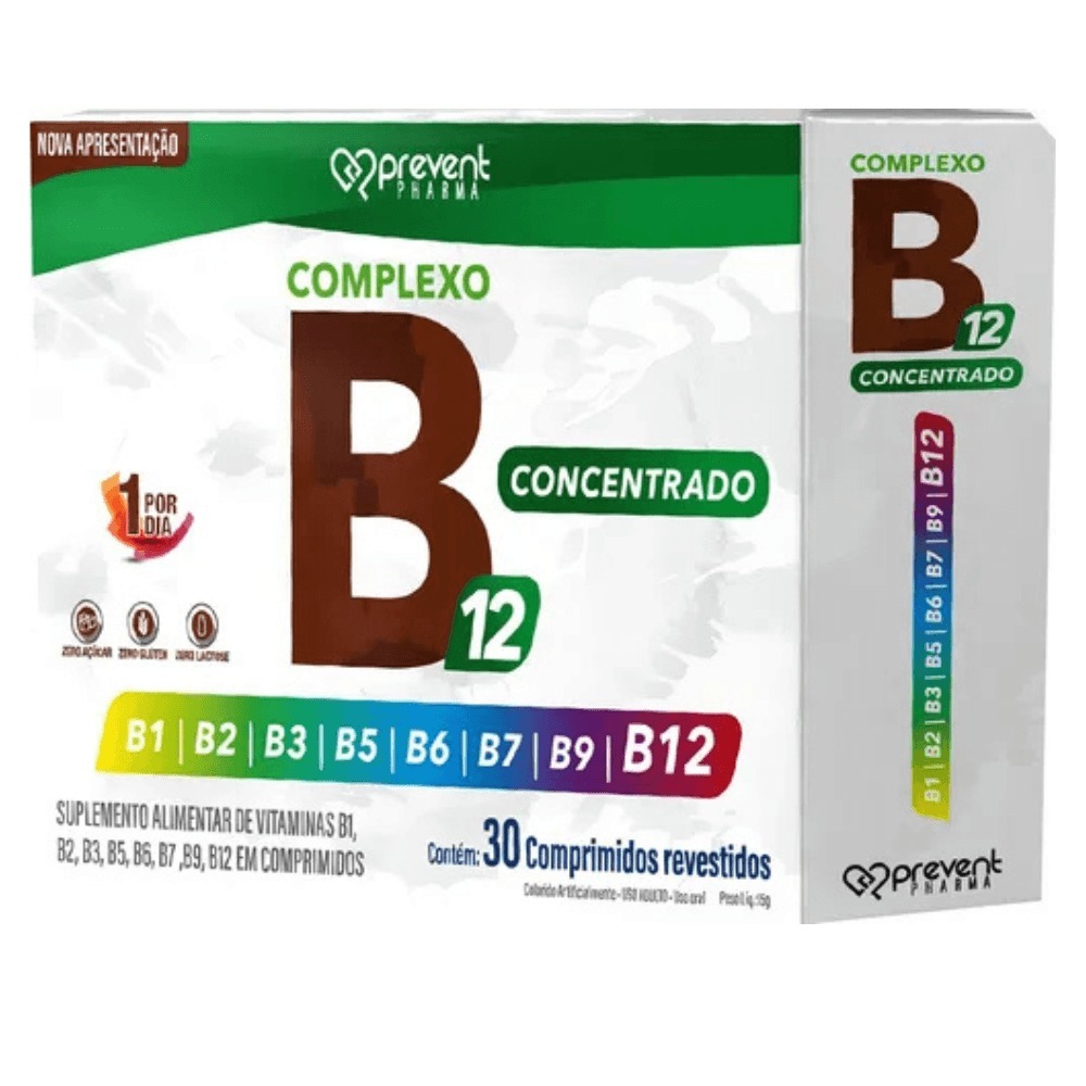 Complexo B12 Concentrado - Prevent 30 Comprimidos