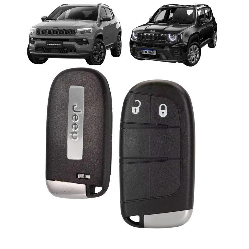 Carcaça Chave Jeep Compass 2017 2018 2019 2020 2021 2022 23