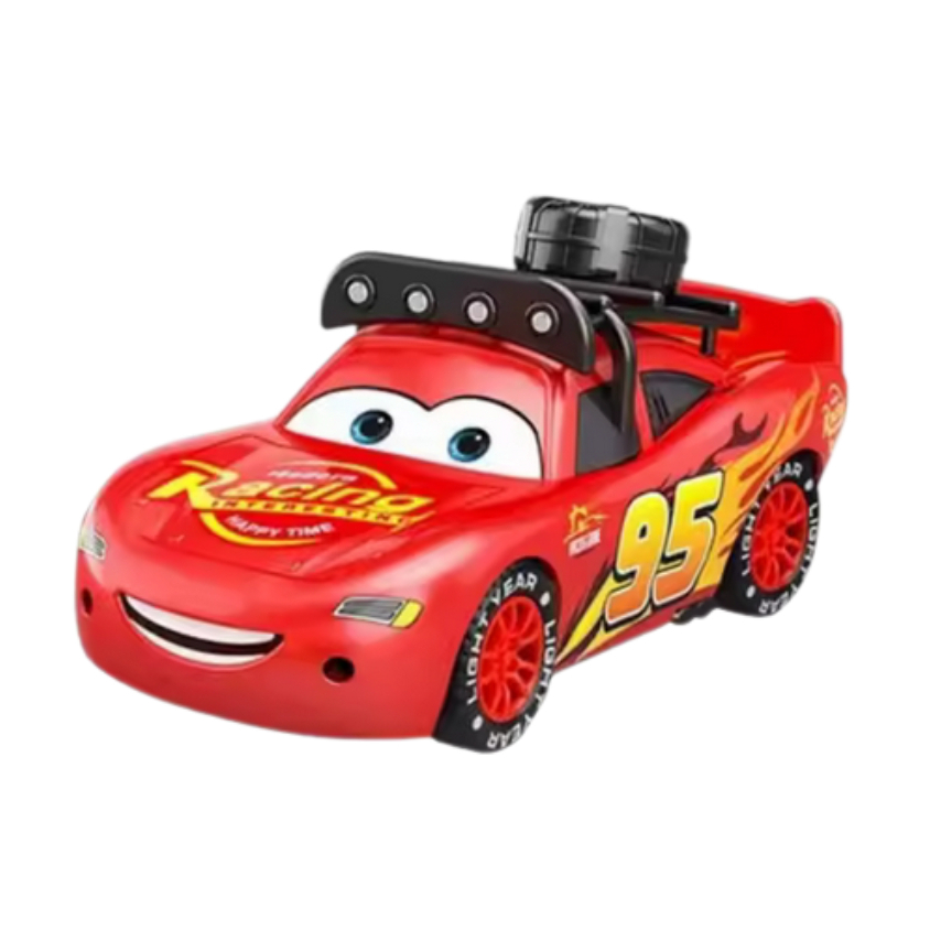 Relâmpago McQueen Clássico Bagageiro Esportivo Com Luz LED Som Movimento Filme Carros Carrinho Brinquedo Infantil