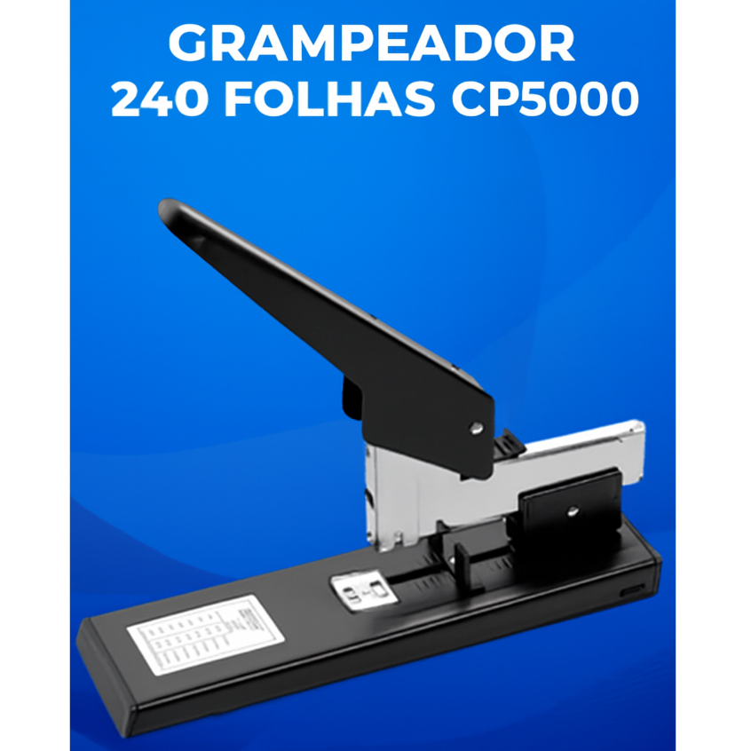 Grampeador 240 Folhas GP5000 BRW Mesa Metal com Apoio Anatômico