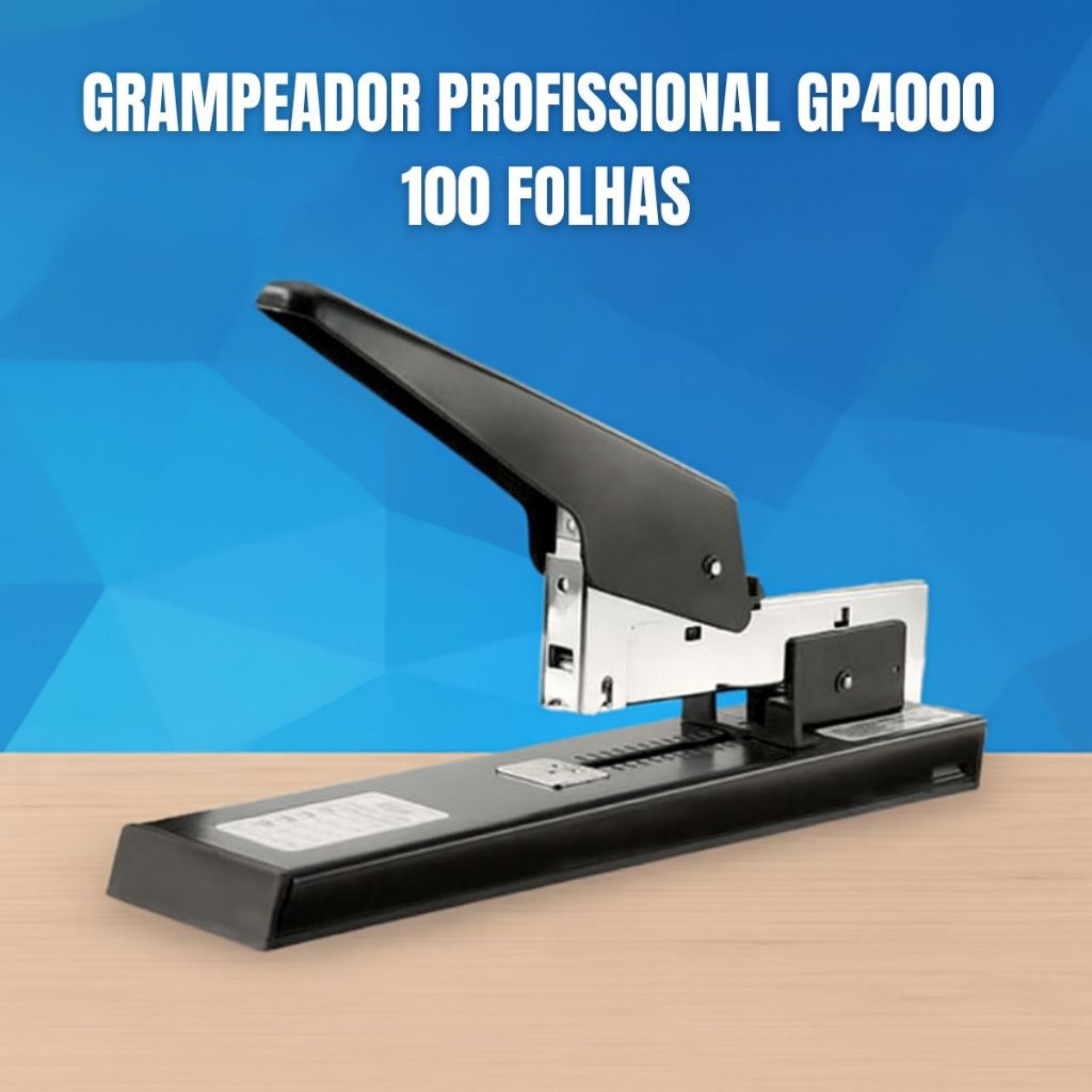 Grampeador Profissional GP4000 BRW 100 Folhas Estrutura Metálica com Apoio Anatômico
