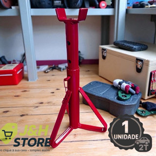 cavalete automotivo  preguiça tripé - até 2 Ton. Vermelho 1 unidade em Oferta na Shopee