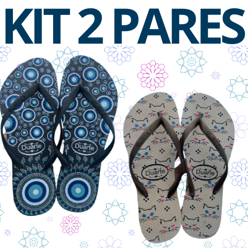 Kit 2 Pares de Chinelo Feminino Adulto Mais Vendidos Envio Imediato em Oferta na Shopee