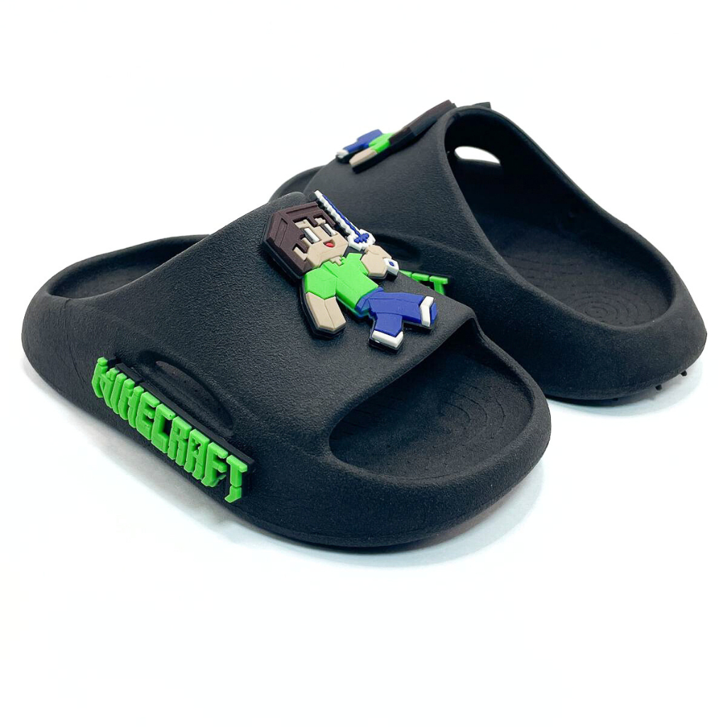 Chinelo Sandália Infantil Menino Masculino Mine Craft Casual Barato para Escola Antiderrapante