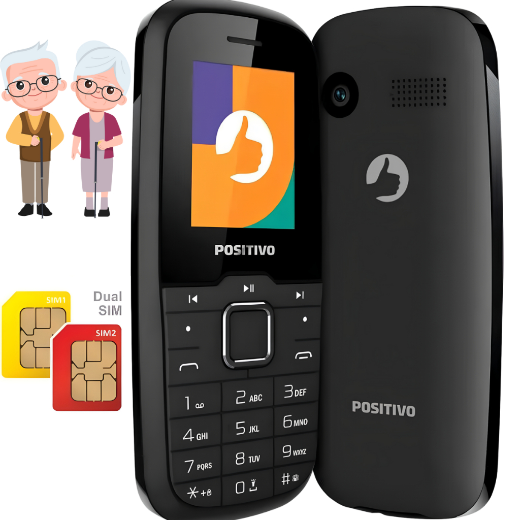 P26 4G Dual Chip – Celular Simples e Confiável para Idosos
