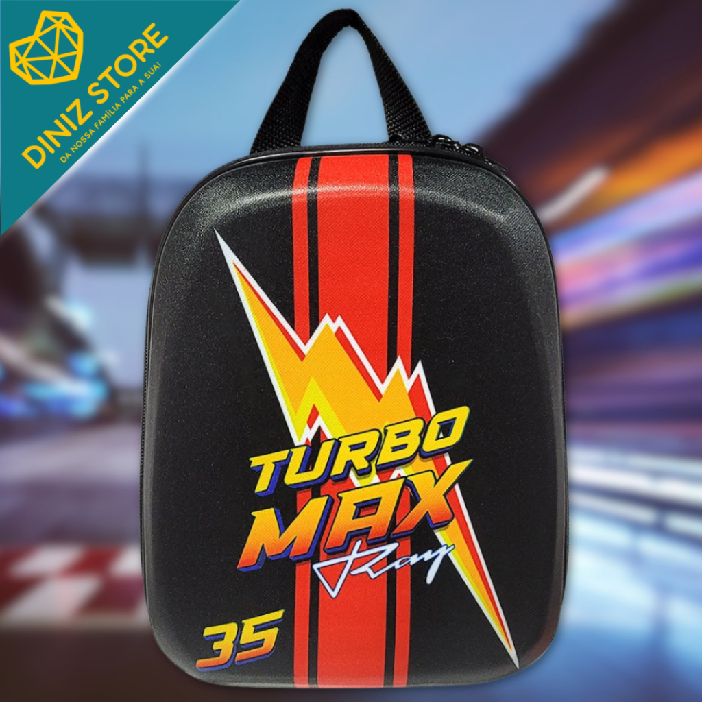 Mochila Infantil Turbo Max Ray Tamanho P Preta