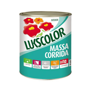 Massa Corrida PVA Lukscolor 900ml ou 1,4KG - Pronto para Uso, Tampa Buraco na Parede - Uso Interno em Oferta na Shopee