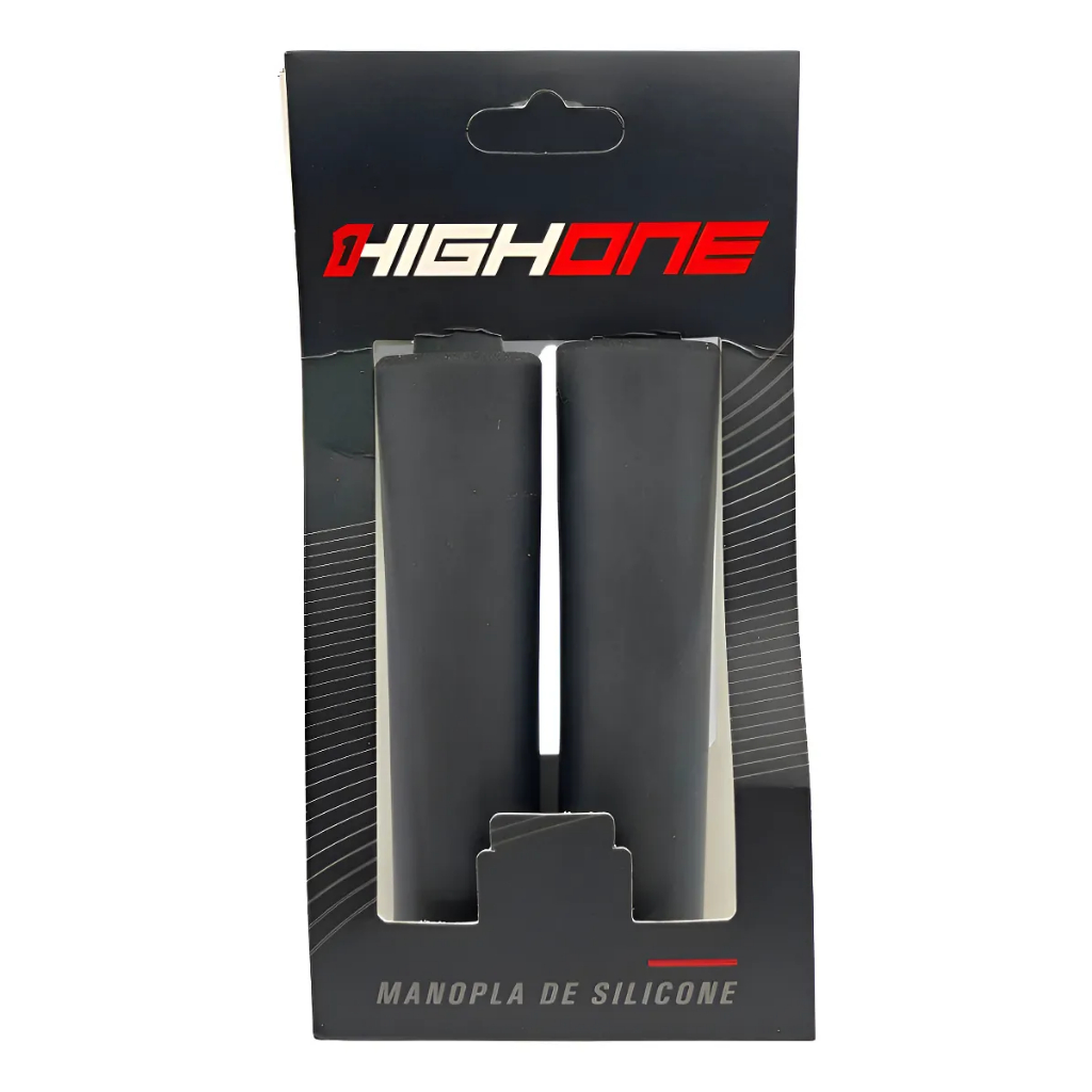 Manopla Punho Par De Silicone 135mm Bike Mtb Preto High One