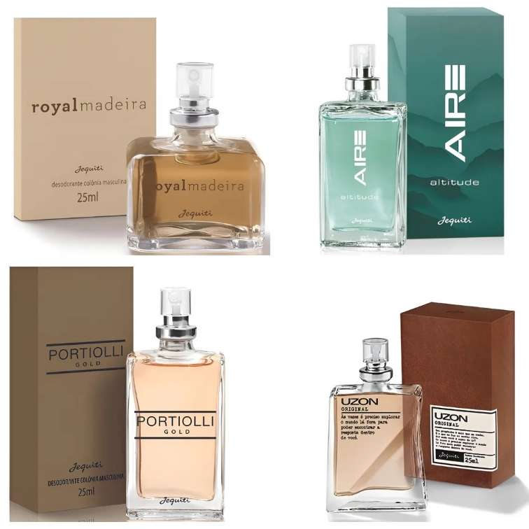 Jequiti Colônias Masculina 25 ml cada - ESCOLHA A SUA