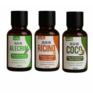 Kit Terapia Capilar Misturinha Belveg Óleo Coco, Óleo Rícino, Óleo Alecrin em Oferta na Shopee