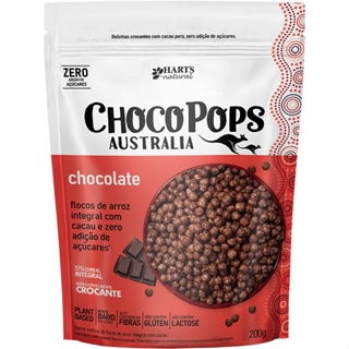 Cereal Hart's Chocopops Zero Açúcar 200g – Crocante, Sabor Chocolate e Sem Culpa! em Oferta na Shopee