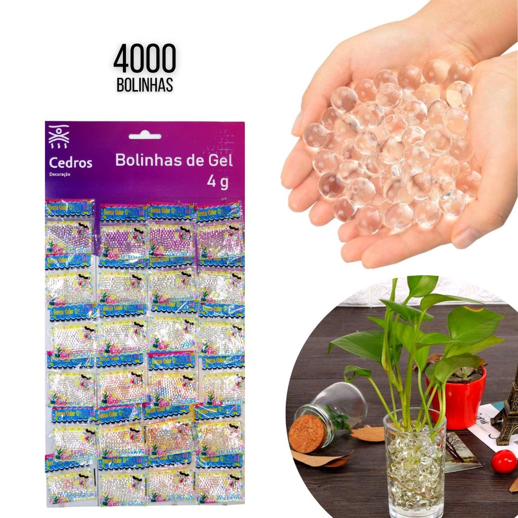 Orbis Bolinhas De Gel Cresce Na Água 4000 Unds Transparente em Oferta na Shopee