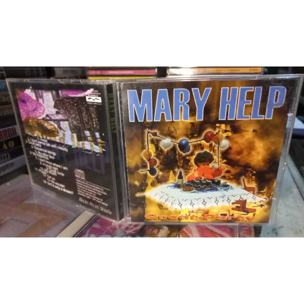 Cd Mary Help: Great Party - Hocus pocus studio -excelente  raro Rock Eduardo Lobo  Adriano Campos  raro