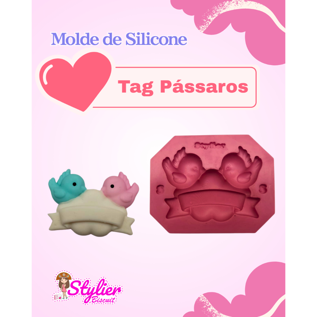 Molde Tag Pássaros