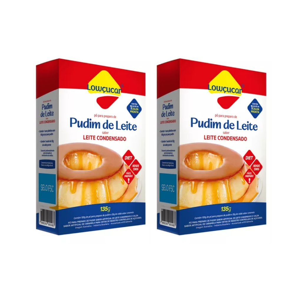 Pudim De Leite Sabor Leite Condensado Com Calda Pronta De Sabor Caramelo Zero - Lowçucar