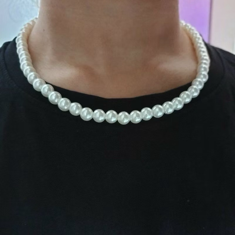 Colar Pérola Unissex ajustável acessório feminino acessório masculino