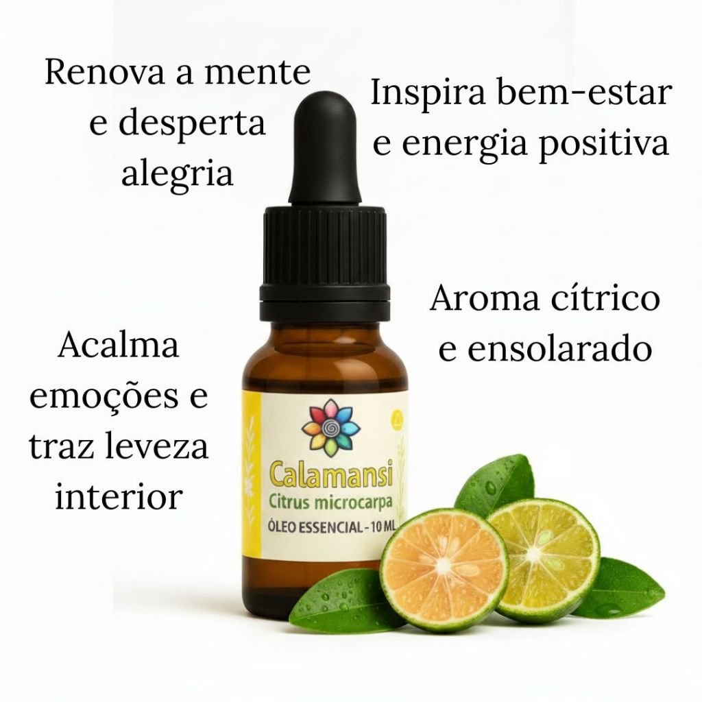Óleo Essencial Calamansi (Limão Filipino) 10ml Puro Essential Garden - Energia e Foco