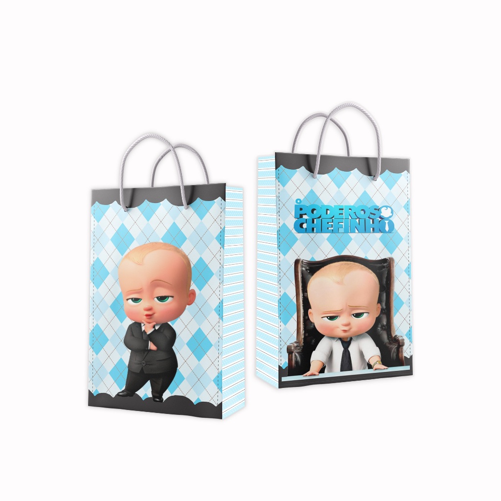 Sacolinha Surpresa  O Poderoso Chefinho  Personalizada | Kit 20 Unidades | Lembrancinha Festa Infantil