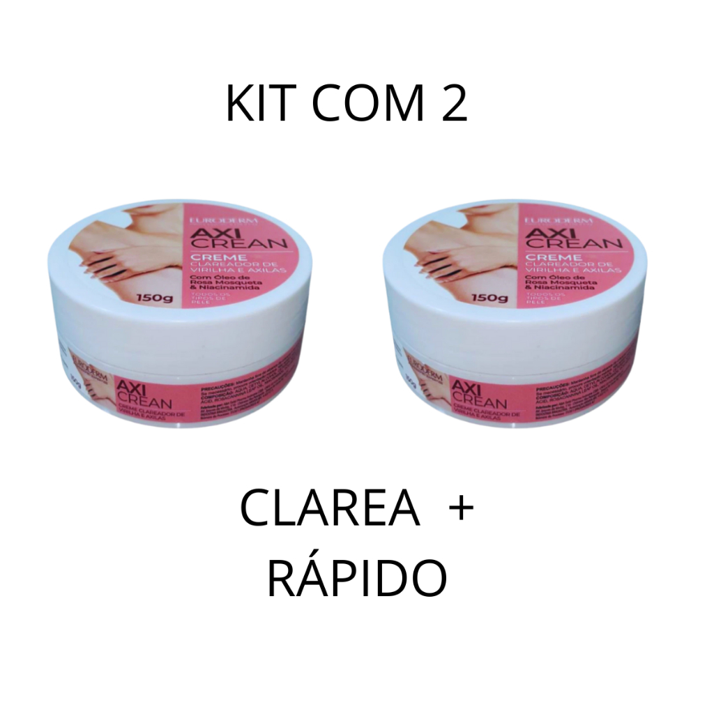 Clareador e Esfoliante de Axilas e Virilha AxiCrean Euroderm 150 g .
