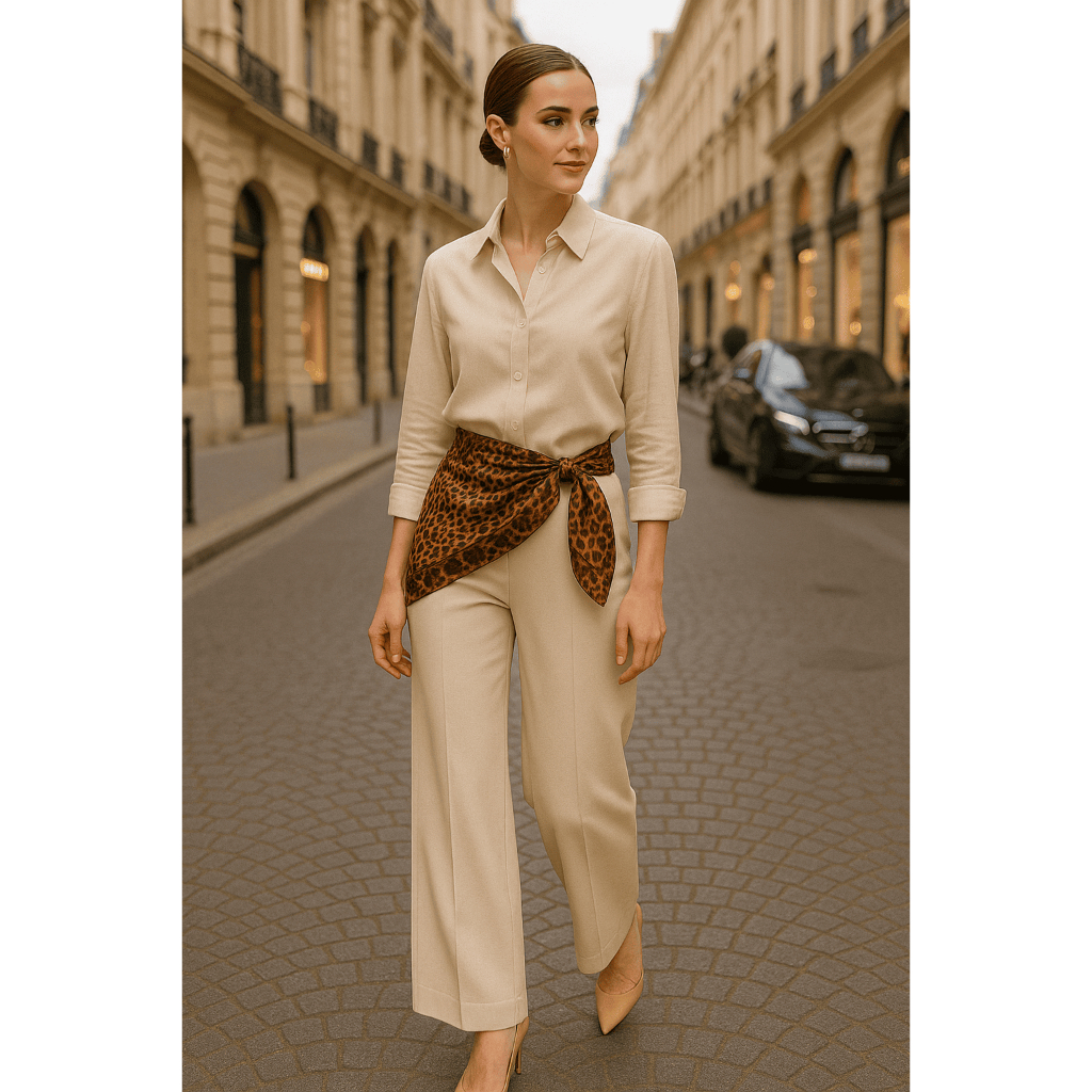 Lenço De Seda Cetim 3 Em 1 Feminino Quadrado | Estampa Fashionista em Oferta na Shopee