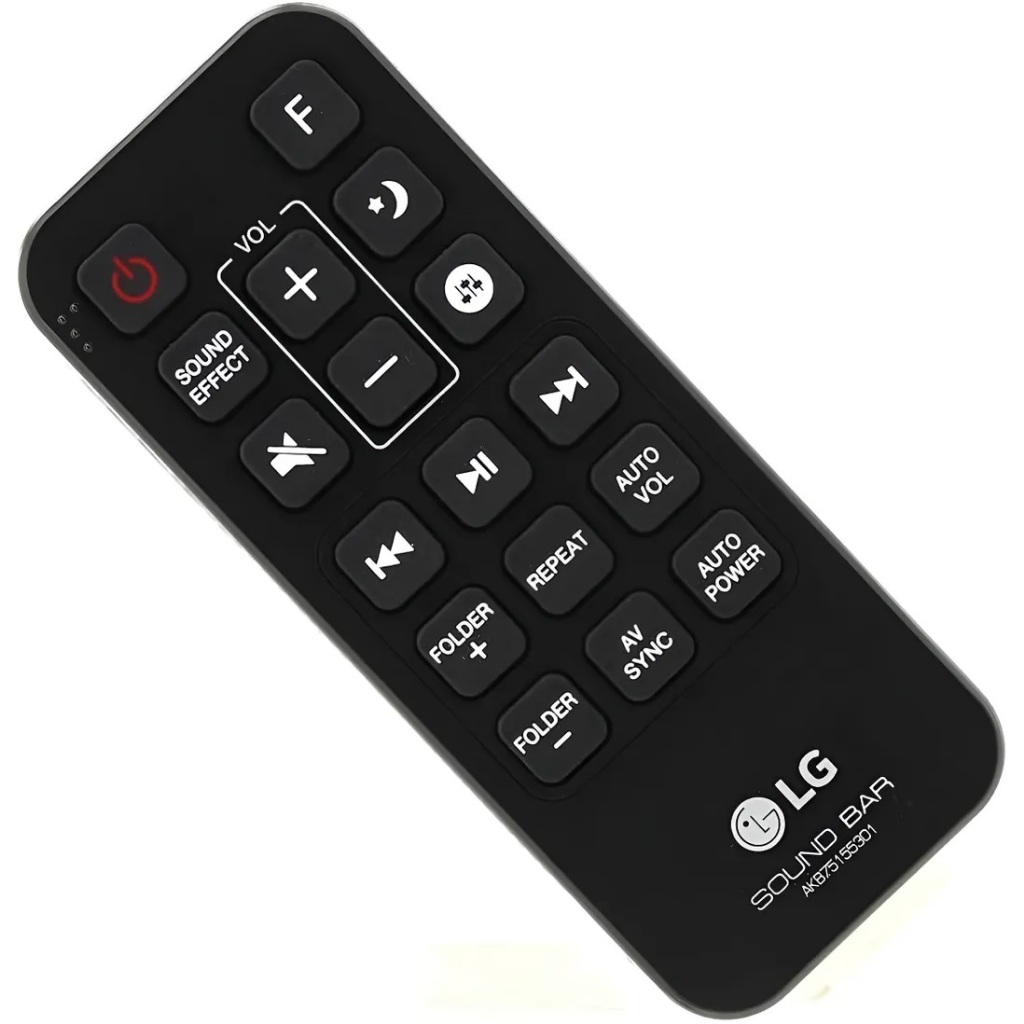 CONTROLE REMOTO PARA SOUNDBAR LG AKB75155301 LAS350B LAS355 LAS355B LAS450 LAS450H LAS453 LAS453B LAS454 LAS454B LAS455