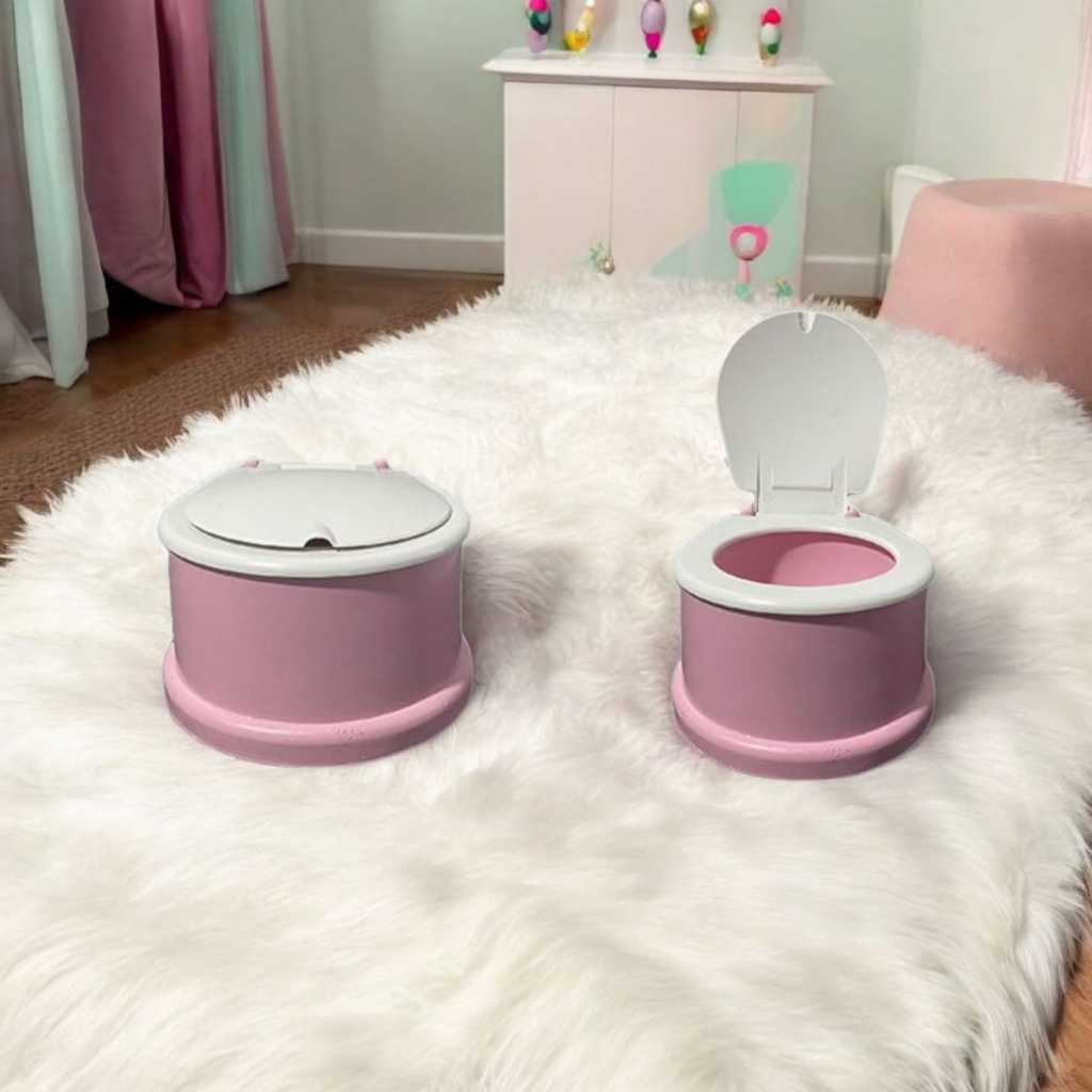 Mini Assento Sanitário Infantil Troninho Penico para Menina e Menino Mini Privada com Tampa