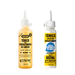 Kit Tônicos Gota Dourada: Tradicional e Biotina