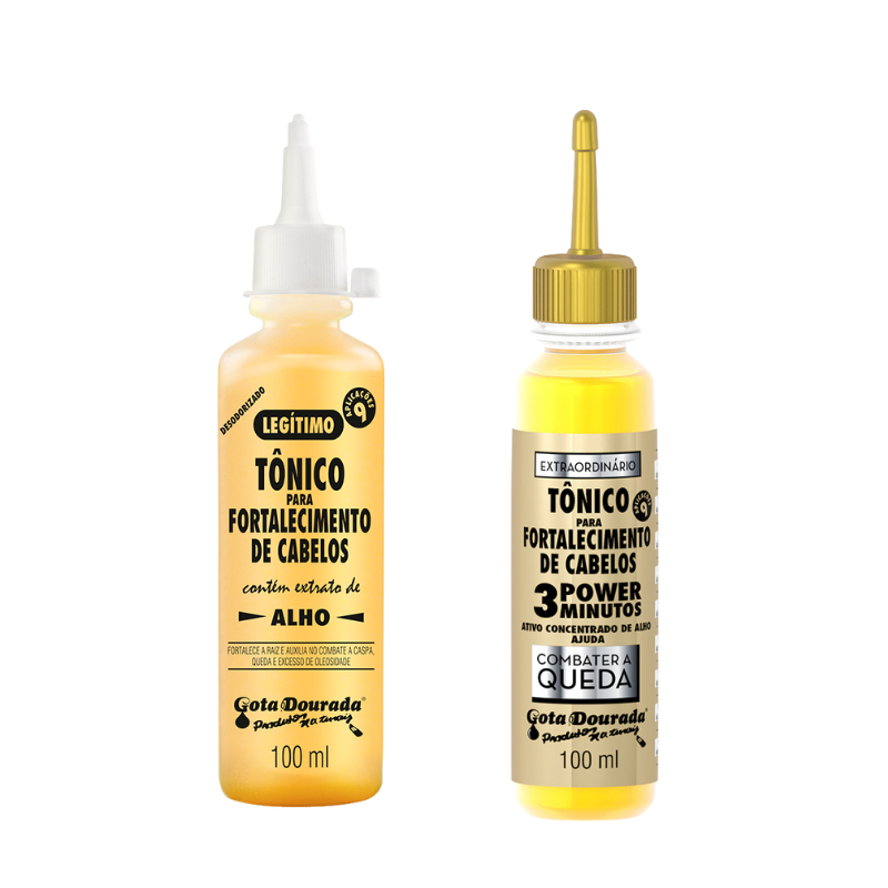 Kit Tônicos Gota Dourada: Tradicional e Extraordinário em Oferta na Shopee