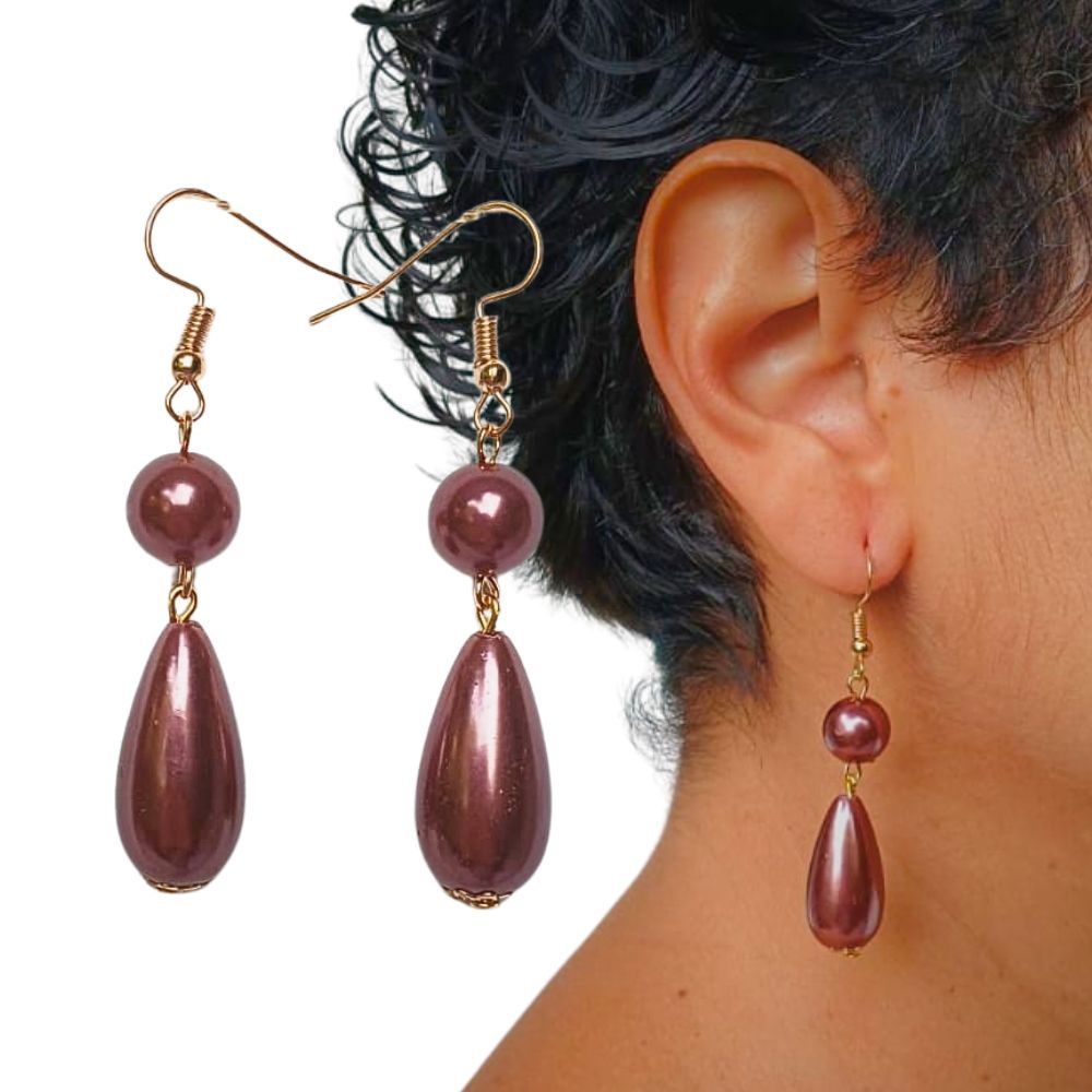 1 Par de lindos  brincos femininos  estiloso e praiano vintage em Oferta na Shopee