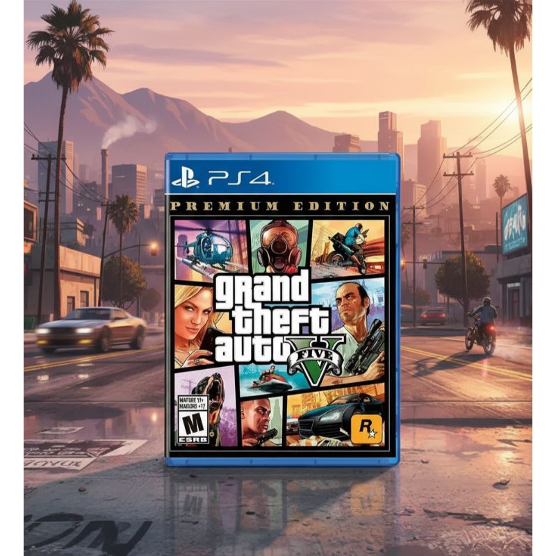 PS4 - GTA V Premium Edition mídia física ( Novo )