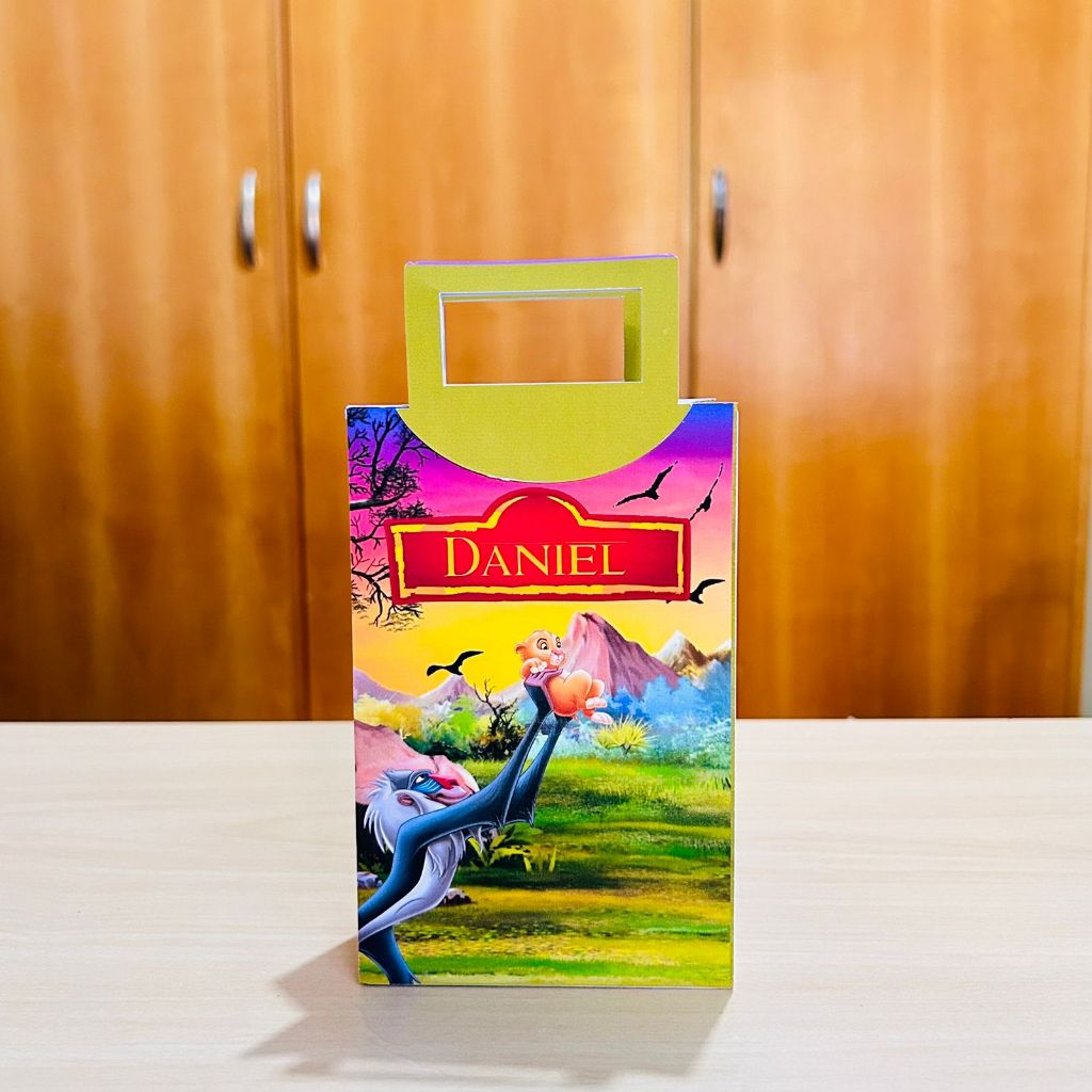 Sacolinha P Personalizada Lembrancinha Festa de Aniversario Rei Leão
