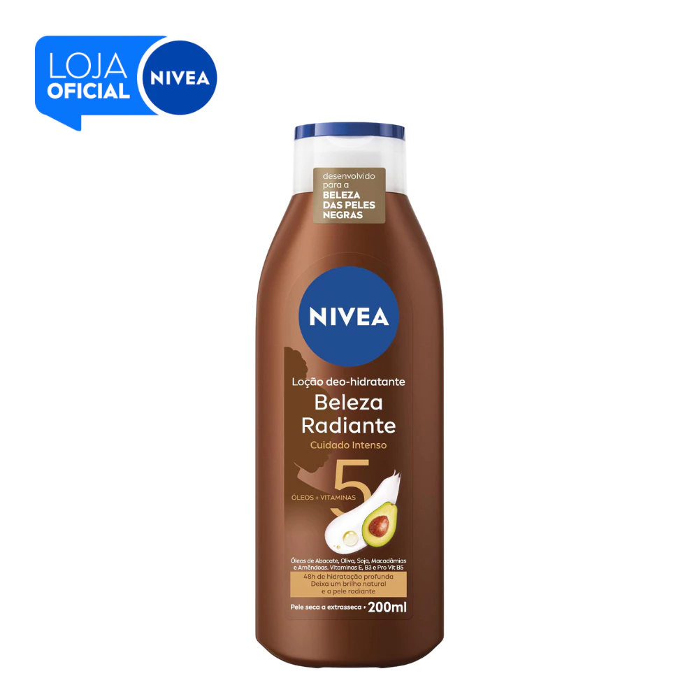 NIVEA Hidratante Desodorante Beleza Radiante Cuidado Intenso 200ml — imagem 1