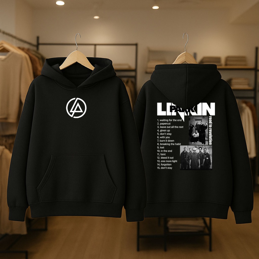 Moletom Canguru Blusa Frio Inverno C/Capuz Confortavel Capote Streetwear Linkin Park Musica Banda Rock Metal Para Fã