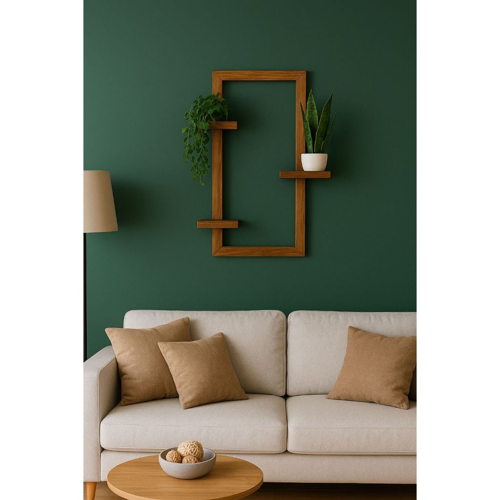 Painel de Madeira Floreira Modular Suporte Parede Pinus