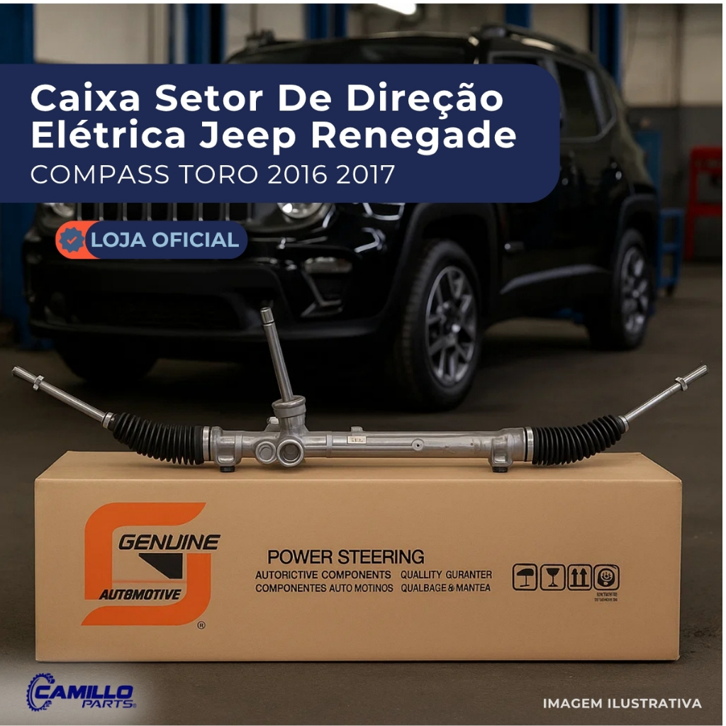 Caixa Direção Elétrica Jeep Renegade Compass Toro 2016 A 2022 Genuine Automotive em Oferta na Shopee