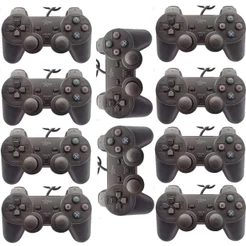 Kit 10-20 Controles Joystick para Play 2 PS2 Com Fio