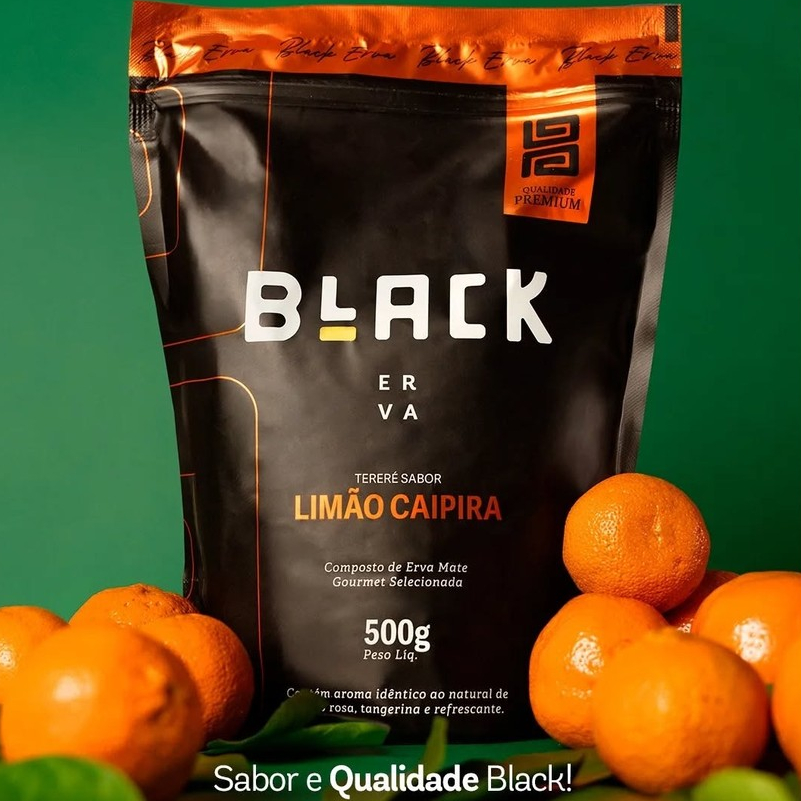 Erva Mate Tereré BLACK ERVA Premium 500g - Todos os sabores