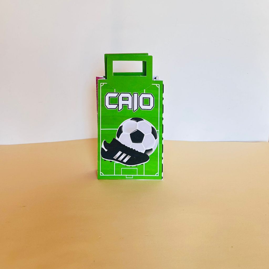 Sacolinha P Personalizada Lembrancinha Festa de Aniversario Futebol