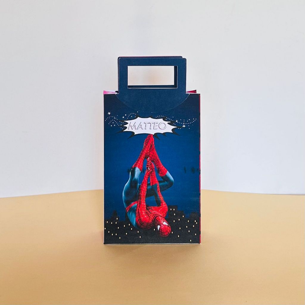 Sacolinha P Personalizada Lembrancinha Festa de Aniversario Homem Aranha