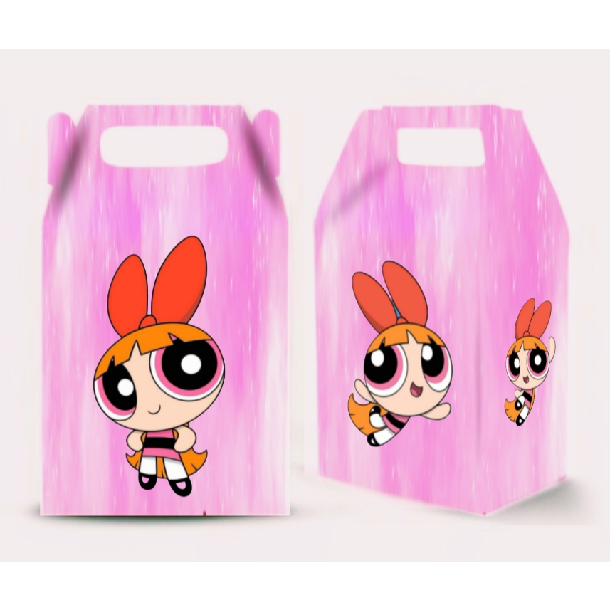10 CAIXA MILK MALETINHA PERSONALIZADA TEMA LINDINHA MENINAS SUPER PODEROSAS   LEMBRANCINHA