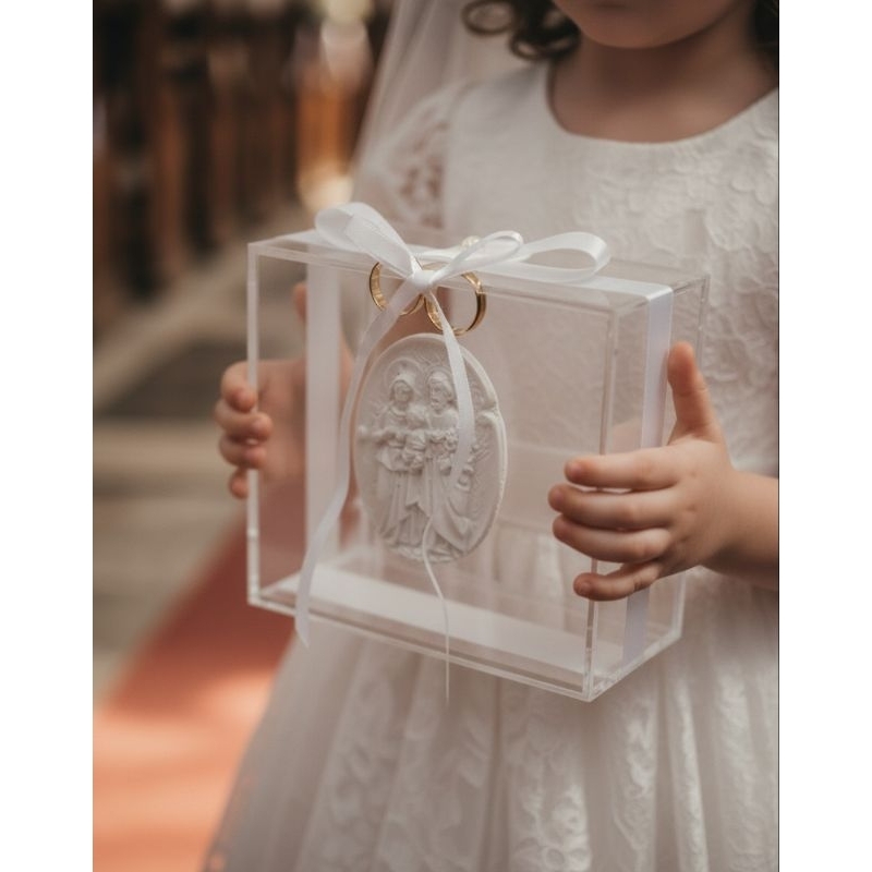 Caixa Porta Aliança Acrílico - Comprar com Melhor Preço em Anéis