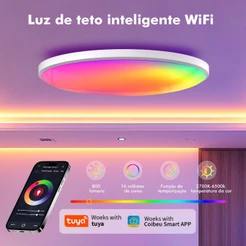 COIBEU Limitar o ajuste de cores RGB de uma lâmpada de wifi inteligente de tensão larga