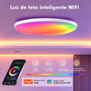 COIBEU Limitar o ajuste de cores RGB de uma lâmpada de wifi inteligente de tensão larga