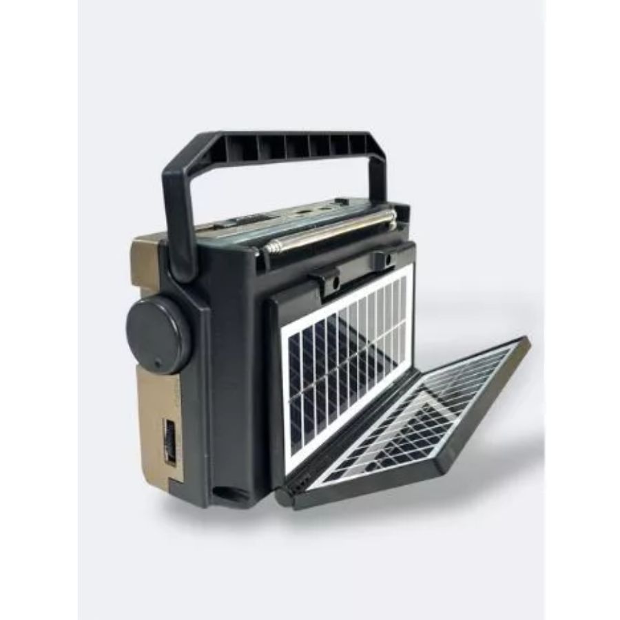 Rádio Portátil Analógico C/ Placa Solar AM/FM/SW LE-679 - Lelong em Oferta na Shopee