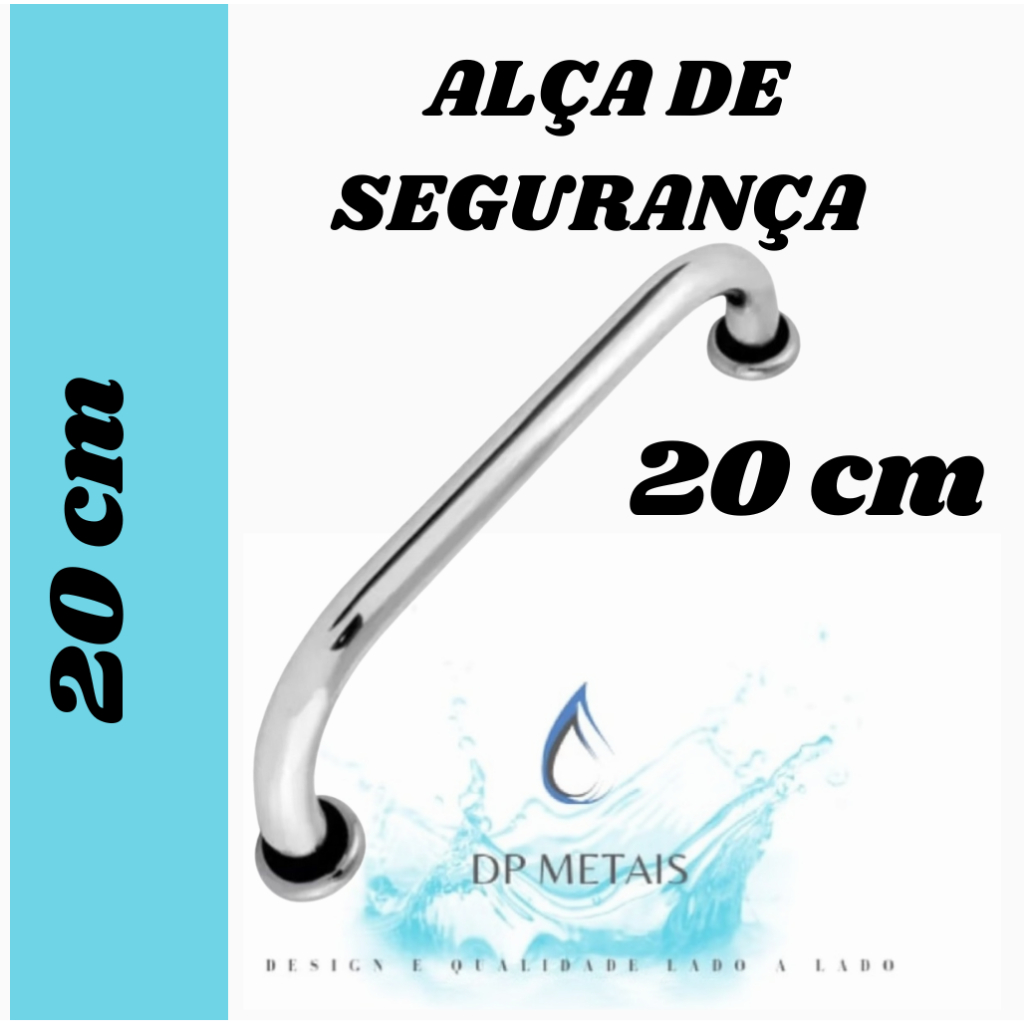 Alça Barra de Apoio 20 cm para Idoso Alça De Segurança