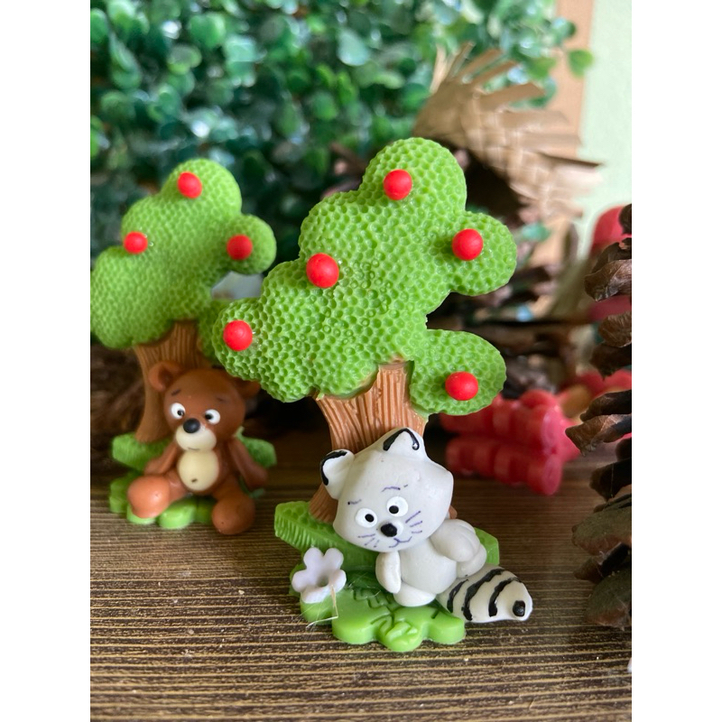 Kit 10 lembrancinhas/ apliques bosque encantado em biscuit em Oferta na Shopee