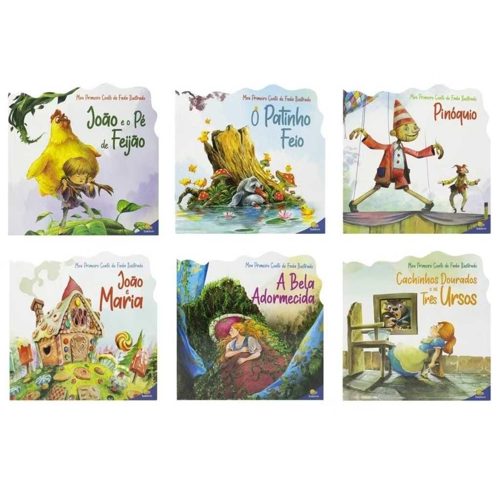 Coleção com 6 Livros Meu Primeiro Conto de Fada Ilustrado Todolivro