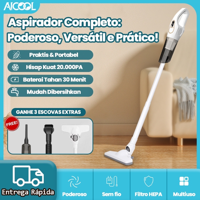 AICOOL 7 EM 1 Aspirador De Pó Portátil Sem Fio Aspirador De Pó Para Carro Aspirador De Pó Pequeno E Potente