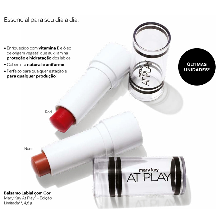 Bálsamo Labial com Cor   Mary Kay At Play® – Edição  Limitada**, 4,6 g